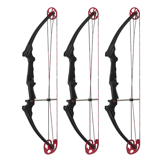 Genesis Archery Original Adjustable Right Handed Compound Bow, Black (3 Pack) - 323577