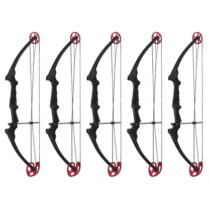 Genesis Archery Original Adjustable Right Handed Compound Bow, Black (5 Pack) - 323580