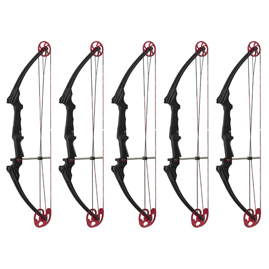 Genesis Archery Original Adjustable Right Handed Compound Bow, Black (5 Pack) - 323580
