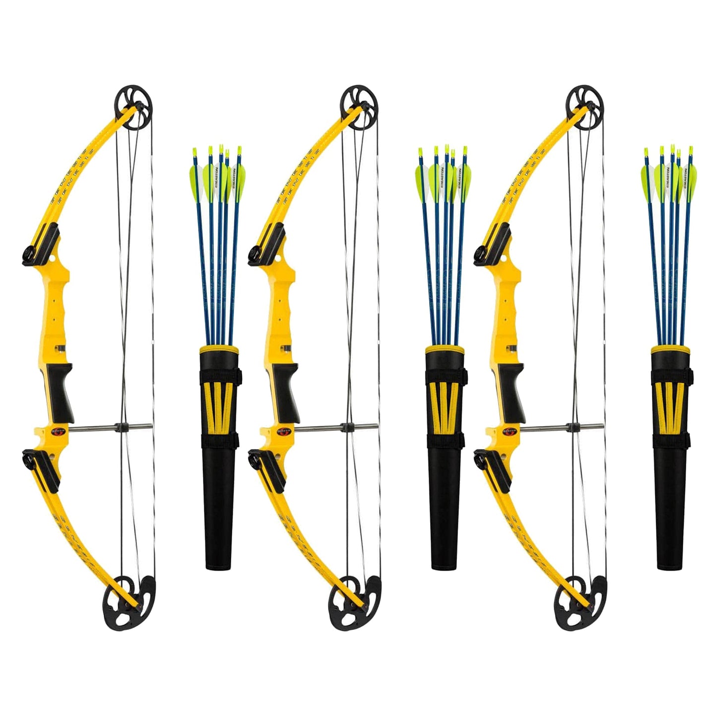 Genesis Archery Original Right Hand Compound Bow Kit w/Arrows & Quiver (3 Pack) - 323584