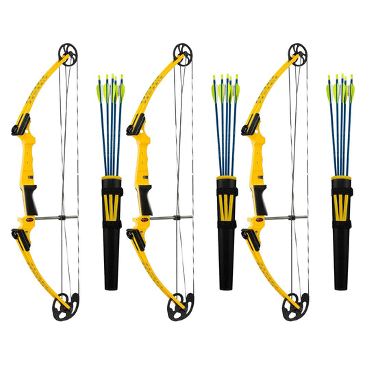 Genesis Archery Original Right Hand Compound Bow Kit w/Arrows & Quiver (3 Pack) - 323584
