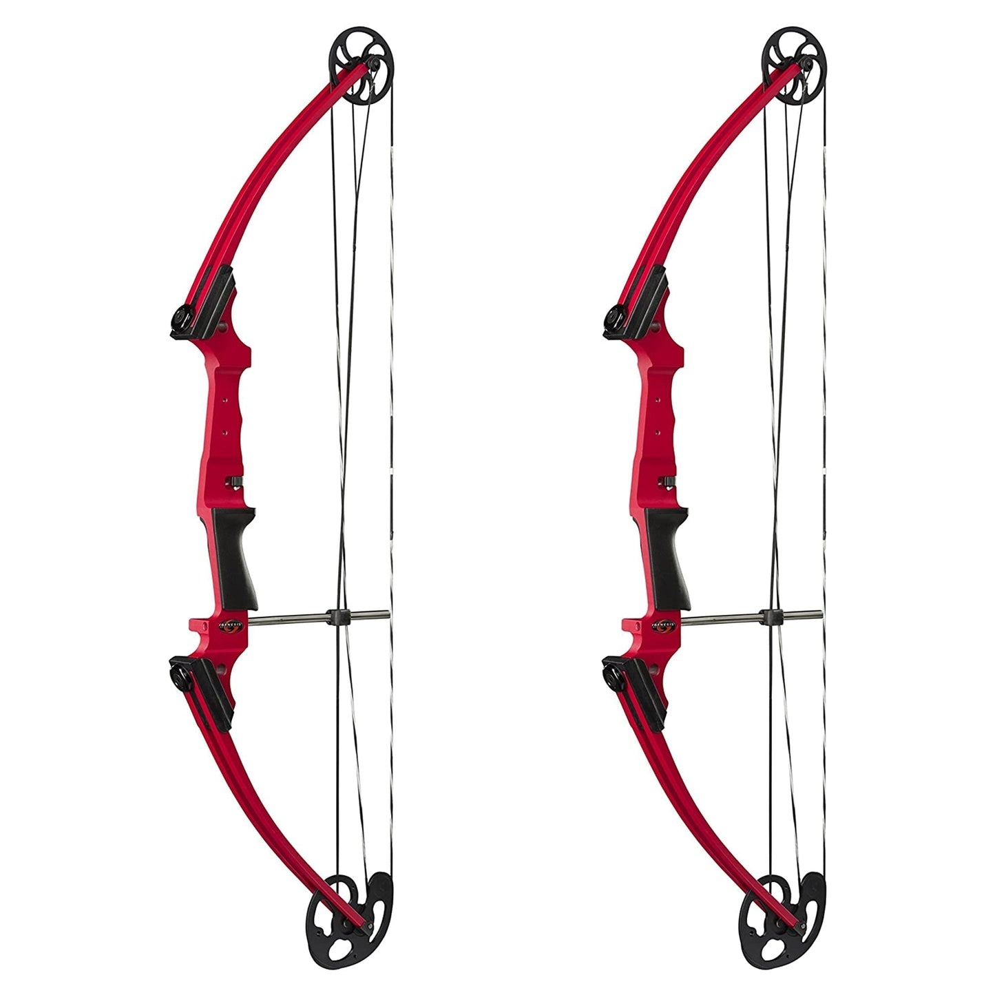 Genesis Archery Compound Bow Adjustable Sizing for Right Handed, Red (2 Pack) - 323622