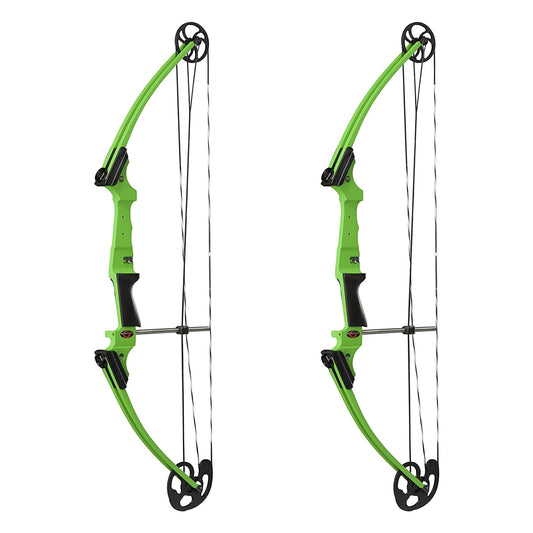 Genesis Archery Compound Bow Adjustable Sizing for Left Handed, Green (2 Pack) - 323630