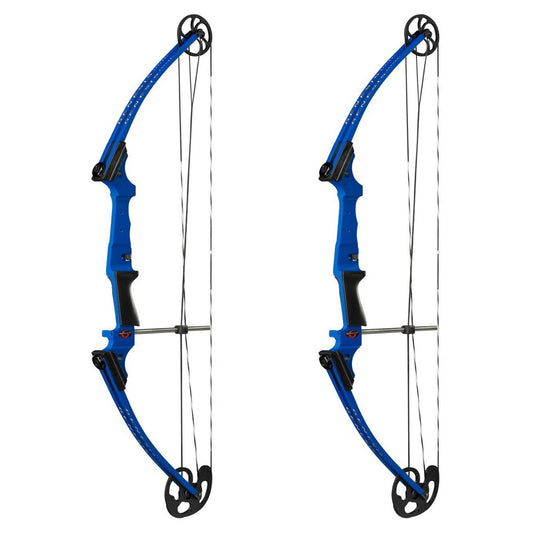 Genesis Archery Compound Bow Adjustable Sizing for Right Handed, Blue (2 Pack) - 323634