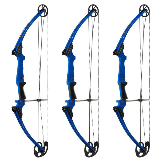 Genesis Archery Compound Bow Adjustable Sizing for Right Handed, Blue (3 Pack) - 323635