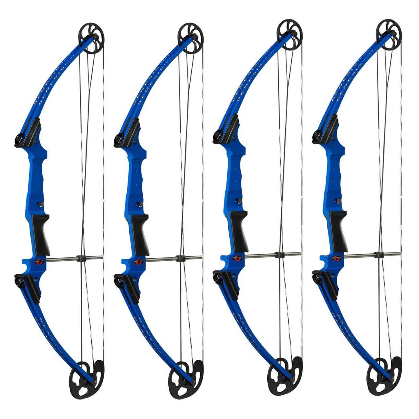 Genesis Archery Compound Bow Adjustable Sizing for Right Handed, Blue (4 Pack) - 323636