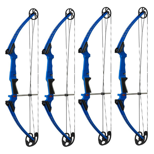 Genesis Archery Compound Bow Adjustable Sizing for Right Handed, Blue (4 Pack) - 323636