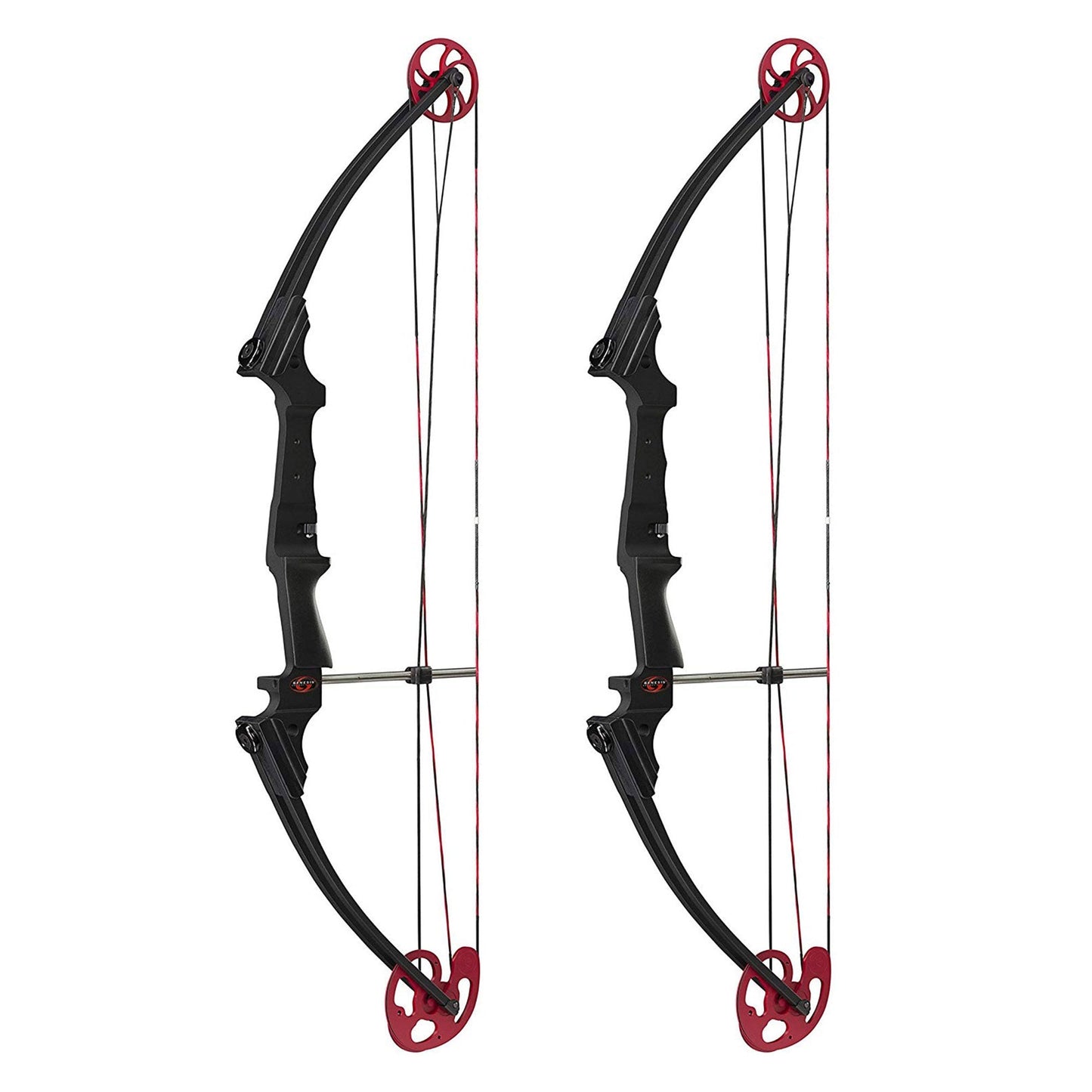 Genesis Archery Compound Bow Adjustable Sizing for Left Handed, Black (2 Pack) - 323649
