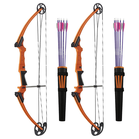 Genesis Archery Original Left Hand Compound Bow Kit w/Arrows & Quiver (2 Pack) - 323650