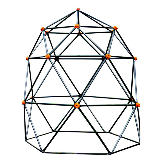 Gobaplay Large Powder Coated Steel Geometric Climbing Dome with 3 Sleek Anchors - 326416