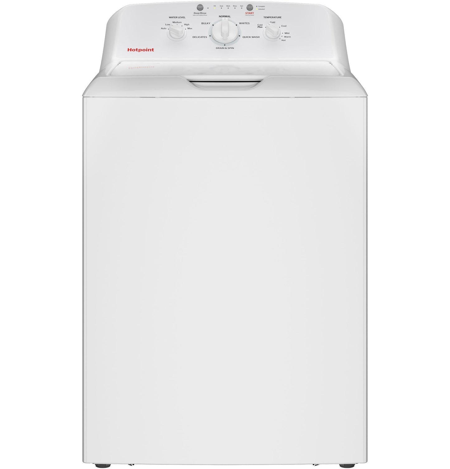 HOTPOINT 4.0 cu. ft. Capacity Washer with Stainless Steel Basket,Cold Plus and Water Level Control - HTW265ASWWW-KT