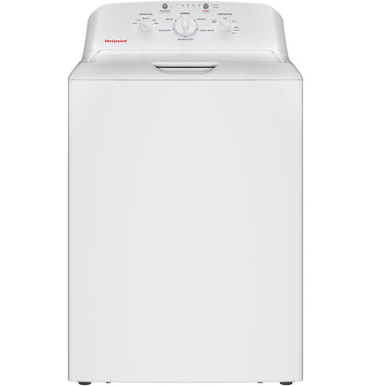 HOTPOINT 4.0 cu. ft. Capacity Washer with Stainless Steel Basket,Cold Plus and Water Level Control - HTW265ASWWW-KT