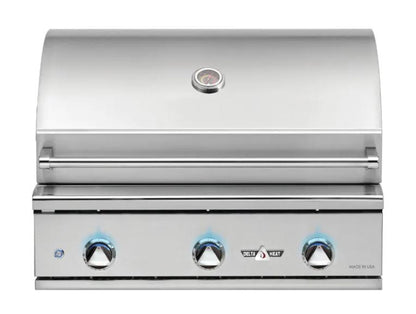 Delta Heat 32 Inch Natural Gas Grill with Interior Lights - DHBQ32G-DN