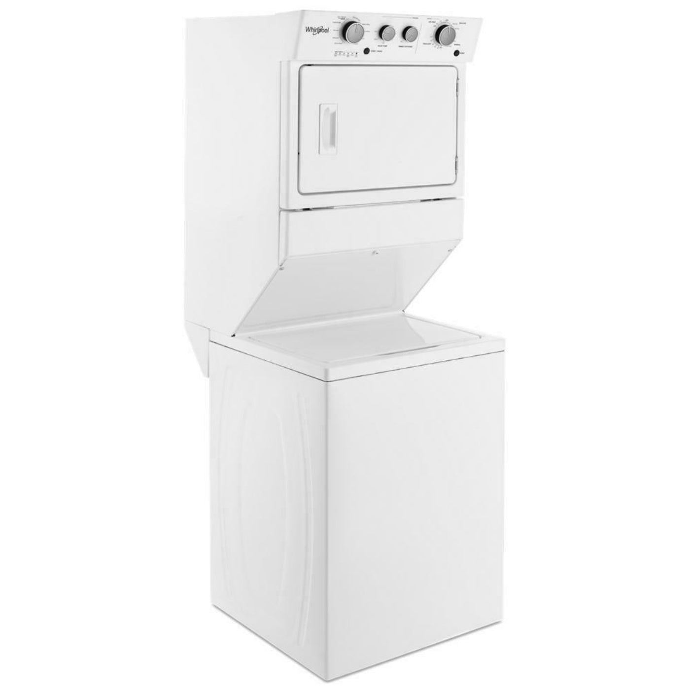 WHIRLPOOL  3.5 cu.ft Electric Stacked Laundry Center 9 Wash cycles and AutoDry - WET4027HW-KT