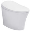 Trone Fountina White Elongated Electronic Luxury Toilet With Integrated Bidet - 770786