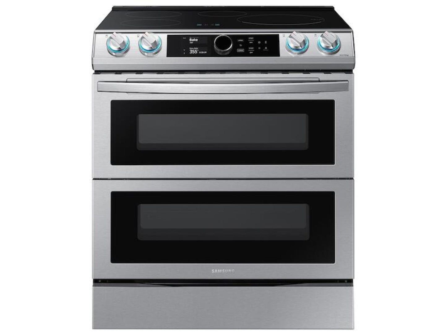 Samsung 6.3 cf Induction Slide-In w/ Flex Duo™, Smart Dial & Air Fry - NE63T8951SS-KT