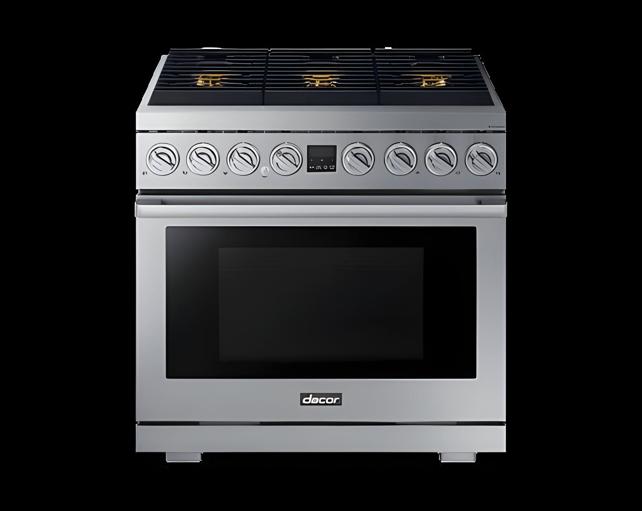 DACOR Transitional 36" Gas Range, Silver Stainless Steel, Natural Gas/Liquid Propane -