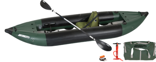Sea Eagle 350FXK_DS Explorer Inflatable Fishing Boat Deluxe Solo Package New - 350FXK_DS