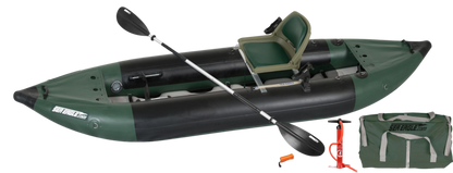 Sea Eagle 350FX Explorer Inflatable Kayak Swivel Seat Fishing Rig Package Green Black New - 350FXK_FR