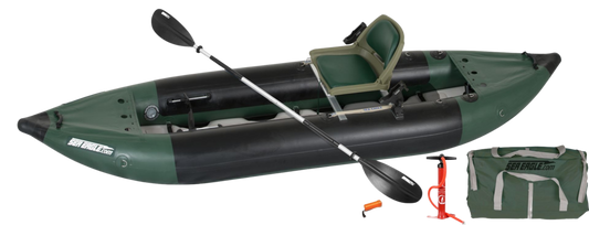 Sea Eagle 350FX Explorer Inflatable Kayak Swivel Seat Fishing Rig Package Green Black New - 350FXK_FR