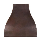 Premier Copper 36 in. Hammered Copper Wall Mounted Campana Range Hood