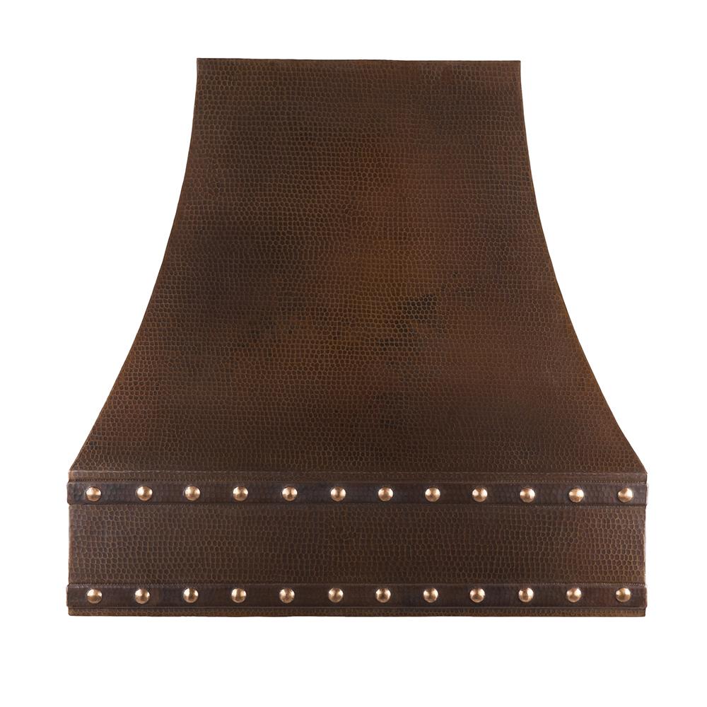 Premier Copper 36 in. Correa Wall Mounted Range Hood in Hammered Copper - HV-CORREA36-C2036BP