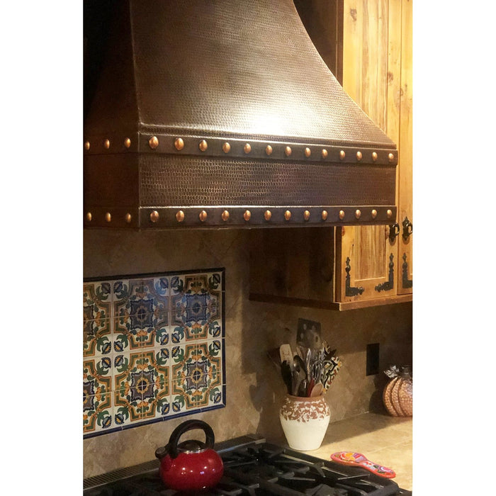 Premier Copper 36 in. Hammered Copper Wall Mounted Correa Range Hood