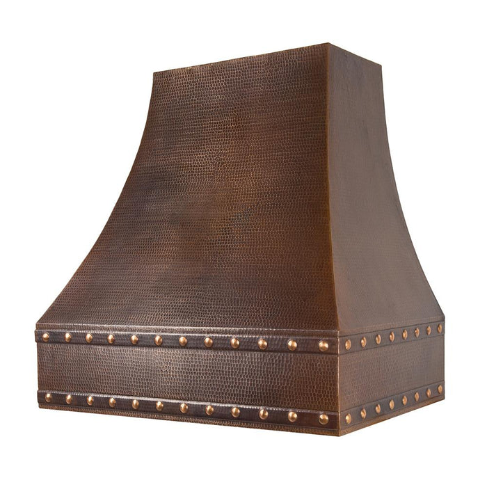 Premier Copper 36 in. Hammered Copper Wall Mounted Correa Range Hood