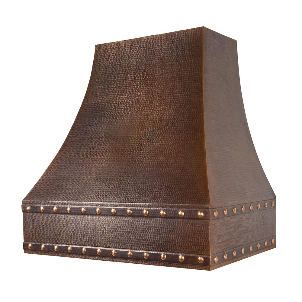 Premier Copper 36 in. Correa Wall Mounted Range Hood in Hammered Copper - HV-CORREA36-C2036BP