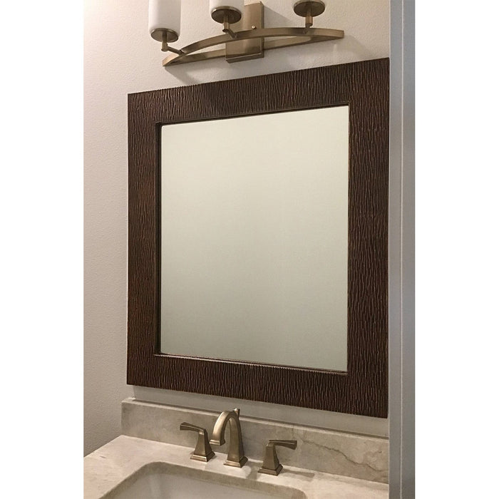 Rustic Premier Copper 36 in. Rectangle Hammered Copper Mirror - MFREC