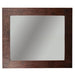 Rustic Premier Copper 36 in. Rectangle Hammered Copper Mirror - MFREC