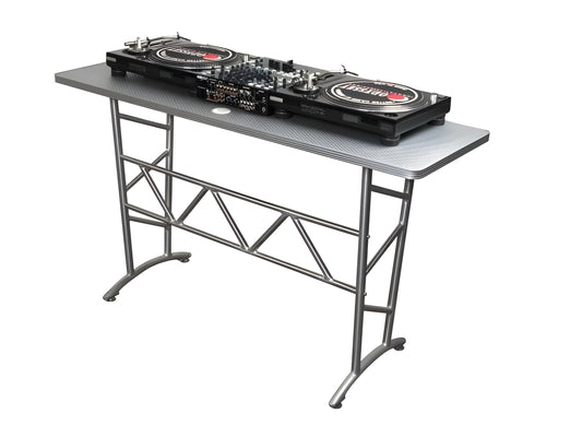Odyssey ATT Pro DJ Aluminum Truss Table Turntable Stand, 200 Pound Capacity - 36365
