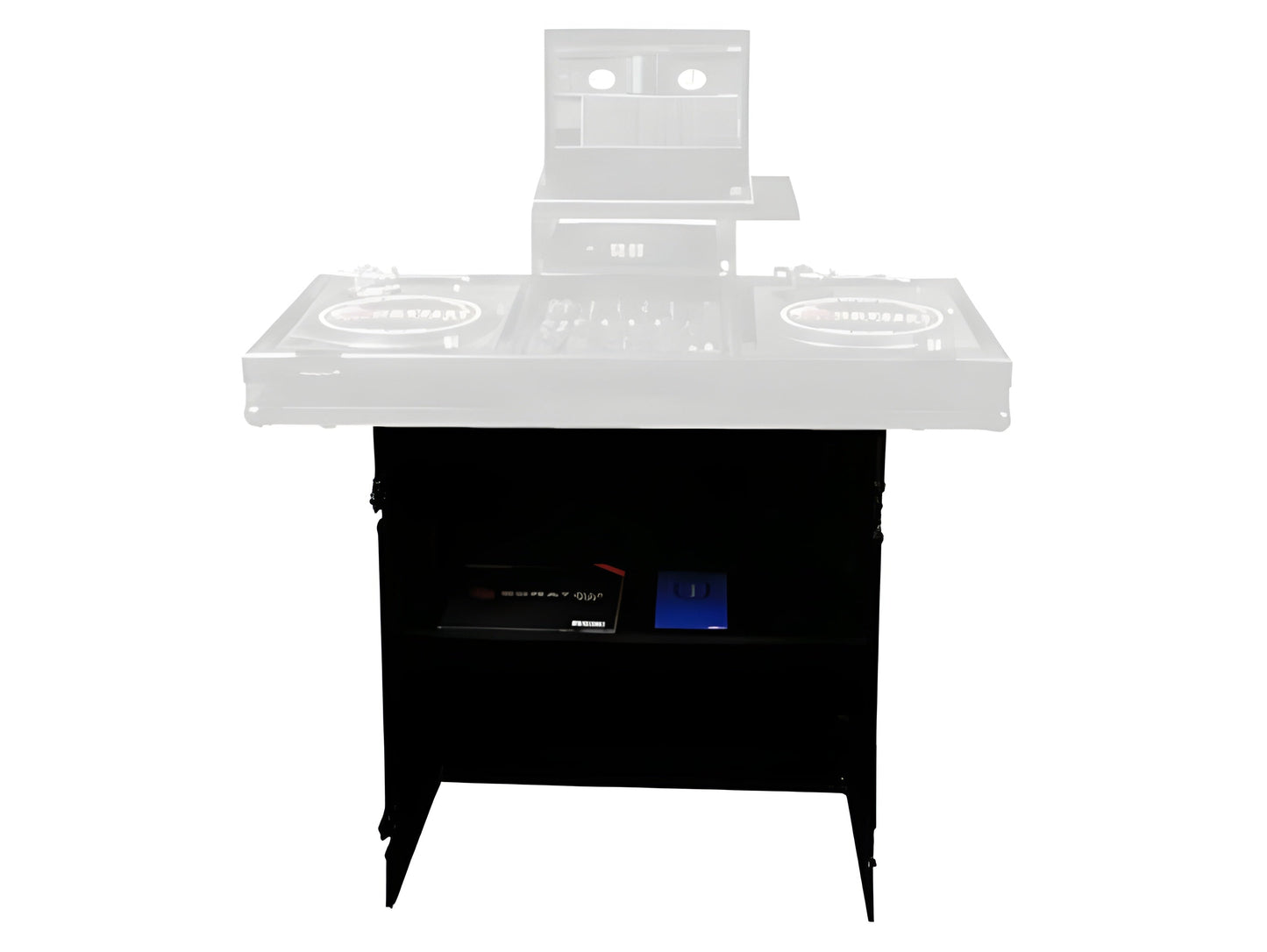 Odyssey Flight Zone 33 x 36 Deluxe Black Foldout DJ Stand for Coffins (Used) - 403297