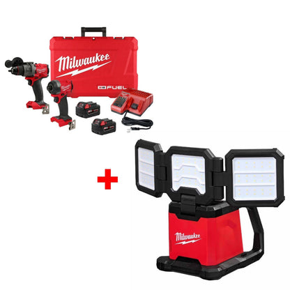 Milwaukee 3697-22 M18 FUEL 2-Tool Combo Kit W/ FREE 2368-20 M18 ROVER Light - 781903