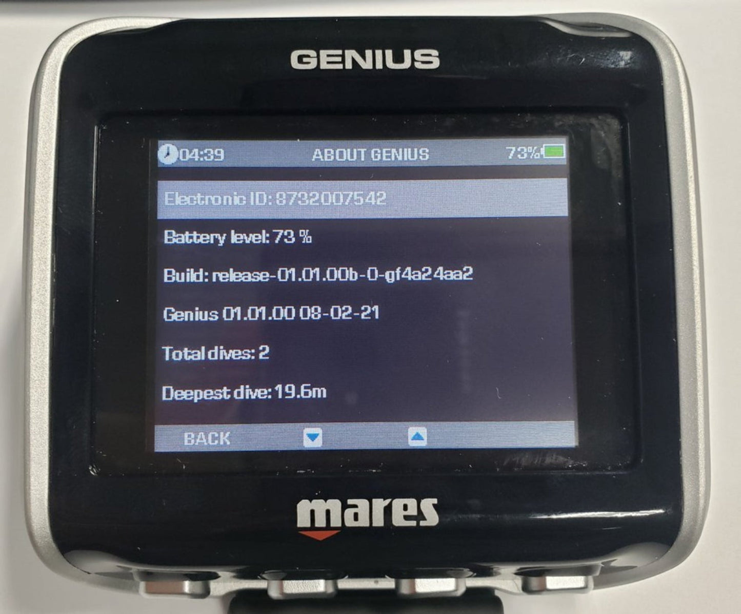 USED Mares Genius Scuba Dive Computer - 216849-USD