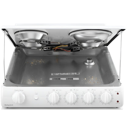 HOTPOINT RAS240DMWW Hotpoint 24" Electric Free-Standing Front-Control Range - RAS240DMWW-KT