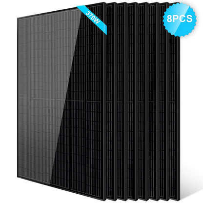 SunGold Power 370W Mono Black PERC Solar Panel UL 61730 - SG370WMx2