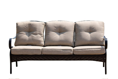 Modway Furniture 69" Beige Polyester Blend Settee with Elegant Black Legs - Stylish, Comfy, and Versatile Seating! - 374050-HOMEROOTS