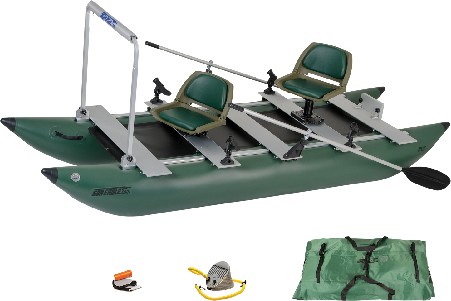 Sea Eagle 375FCK_P FoldCat Inflatable Fishing Boat Pro Angler Guide Package New - 375FCK_P