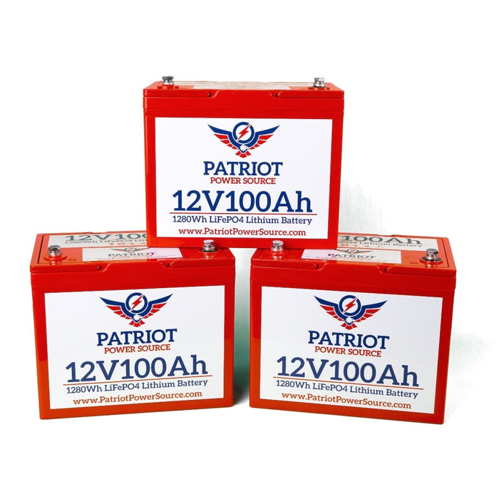 PATRIOT POWER 12V 300Ah/36V 100Ah BATTERY BUNDLE KIT for MARINE/RV