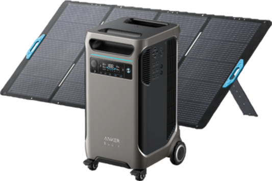 Anker SOLIX F3800 Power Station 3840Wh 6000W with 400W Solar Panel Manufacturer RFB - B1790111-F1