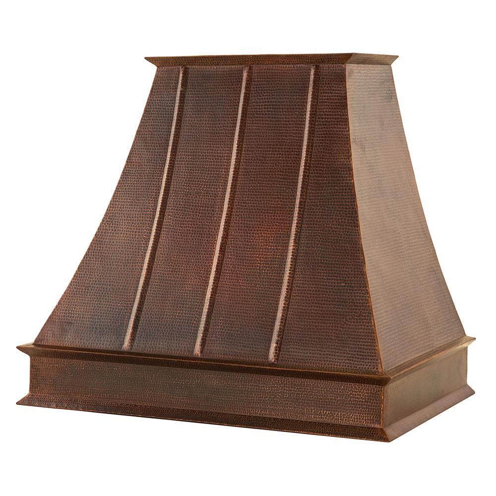 Premier Copper 38 in. Euro Wall Mounted Range Hood in Hammered Copper - HV-EURO38-C2036BP