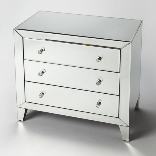 Butler Specialty Company Emily Mirrored Drawer Chest, Clear  - 3800146