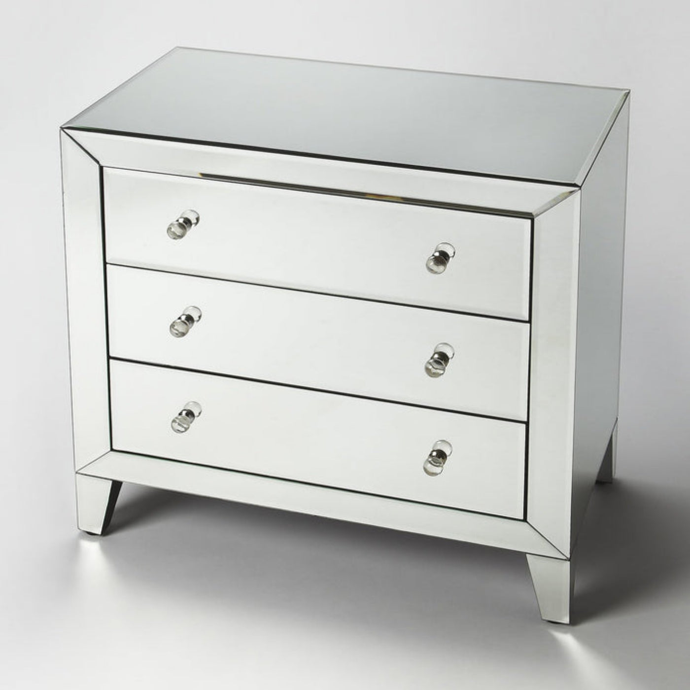 Butler Specialty Company Emily Mirrored Drawer Chest, Clear  - 3800146