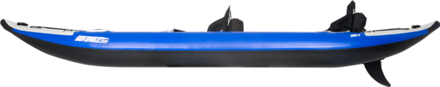 Sea Eagle 380X Explorer Inflatable Kayak Deluxe Package Blue Gray New - 380XK_D