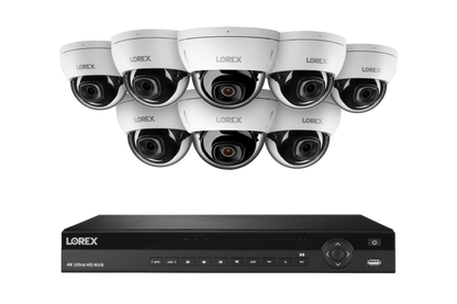 Lorex Elite Series 4K 16 Camera Capable 6TB Wired NVR System with 4MP (2K) A4 IP Dome Cameras - N2K6-168BD-A4