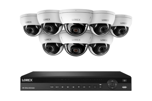 Lorex Elite Series 4K 16 Camera Capable 6TB Wired NVR System with 4MP (2K) A4 IP Dome Cameras - N2K6-168BD-A4