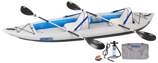 Sea Eagle 385FTK_DS 385ft FastTrack Inflatable Kayak Deluxe Solo Package New - 385FTK_DS