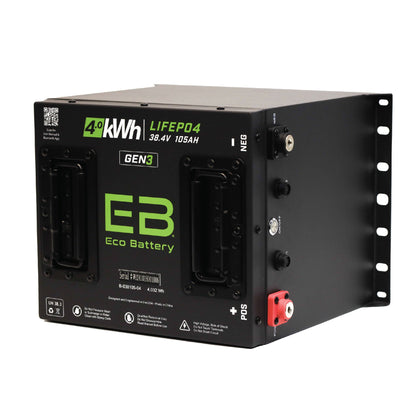 Eco Battery 38V 105Ah Cube LiFePO4 Gen3 Battery - A-038105-04