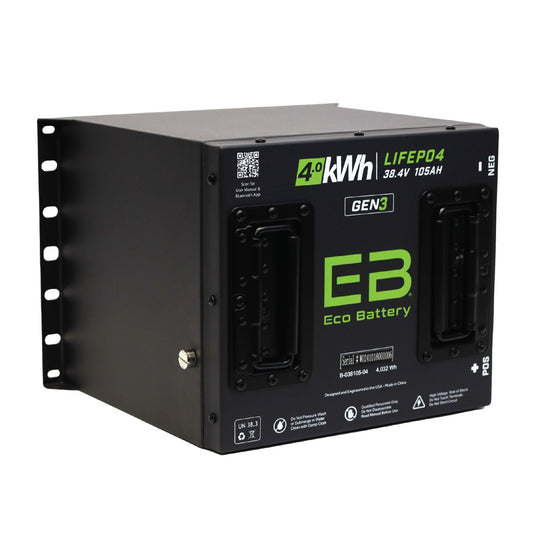 Eco Battery 38V 105Ah Cube LiFePO4 Gen3 Battery - A-038105-04